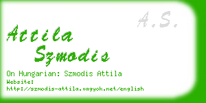 attila szmodis business card